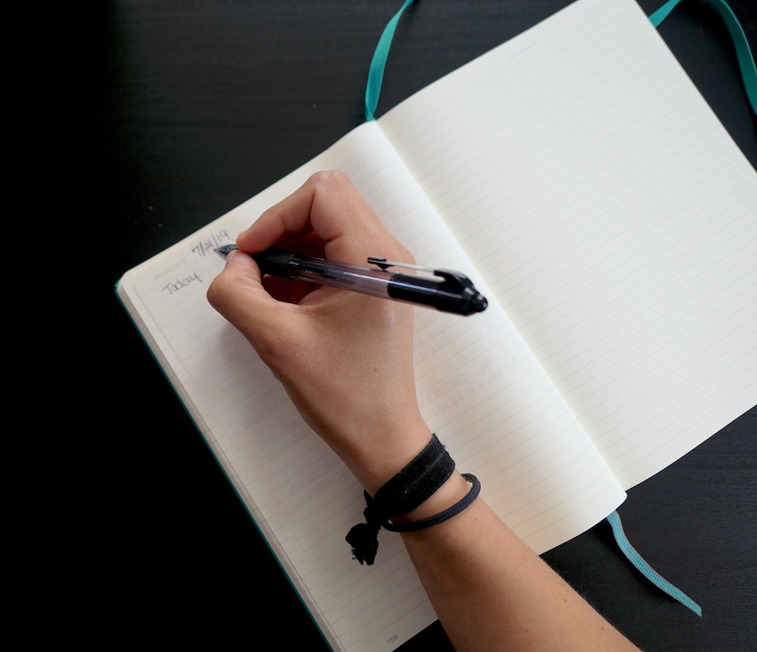Start writing in your journal.