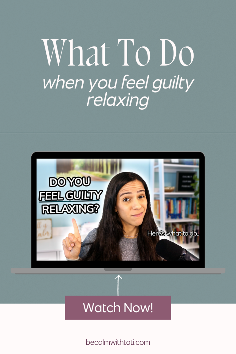 What to Do When You Feel Guilty Relaxing