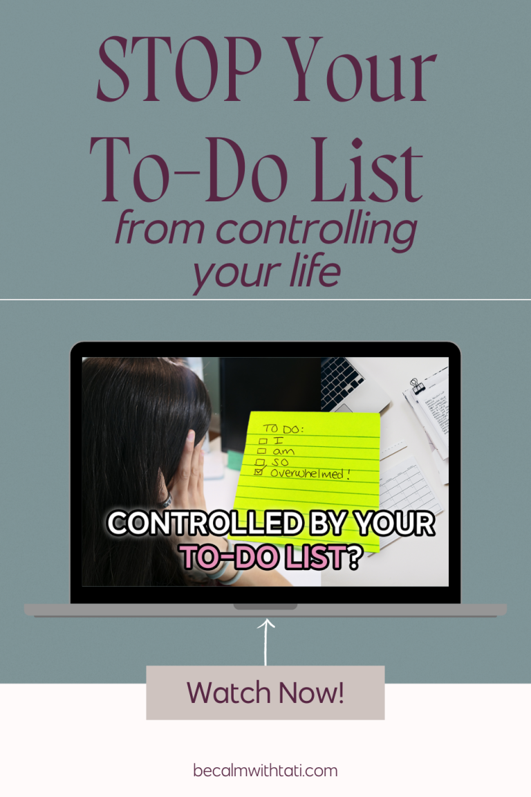 STOP Your To-Do List From Controlling Your Life