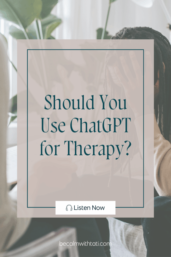 Should You Use ChatGPT for Therapy?